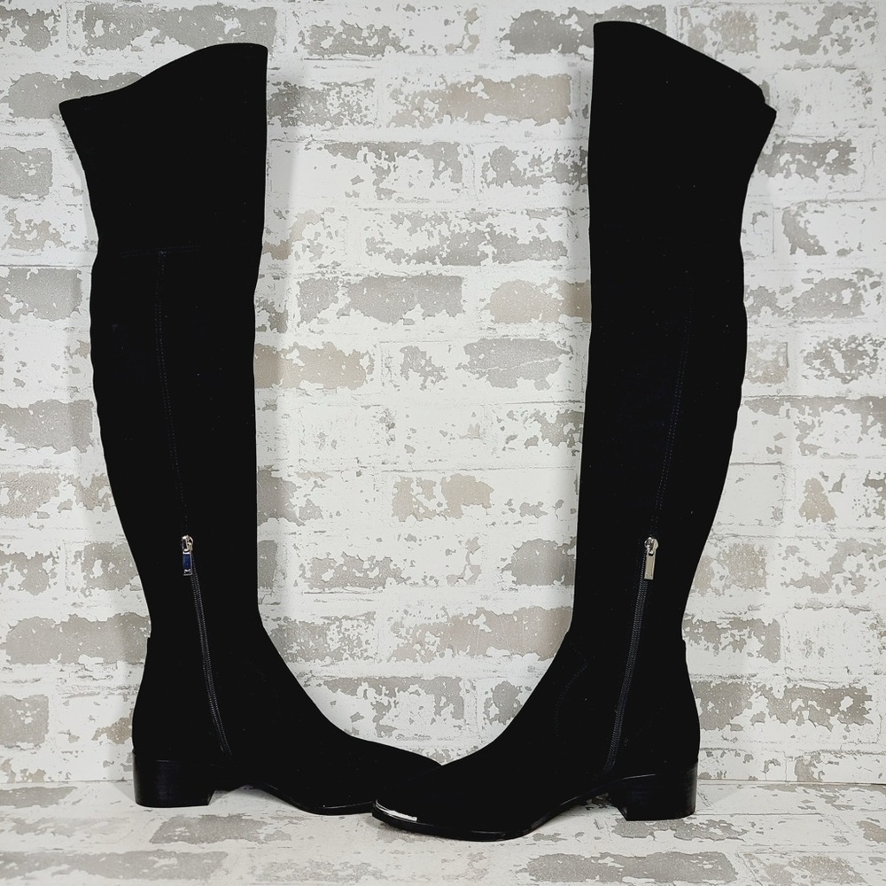 NEW Marc Fisher LTD Black Yaki Block Heel Over the Knee Boots F916 - Picture 5 of 11